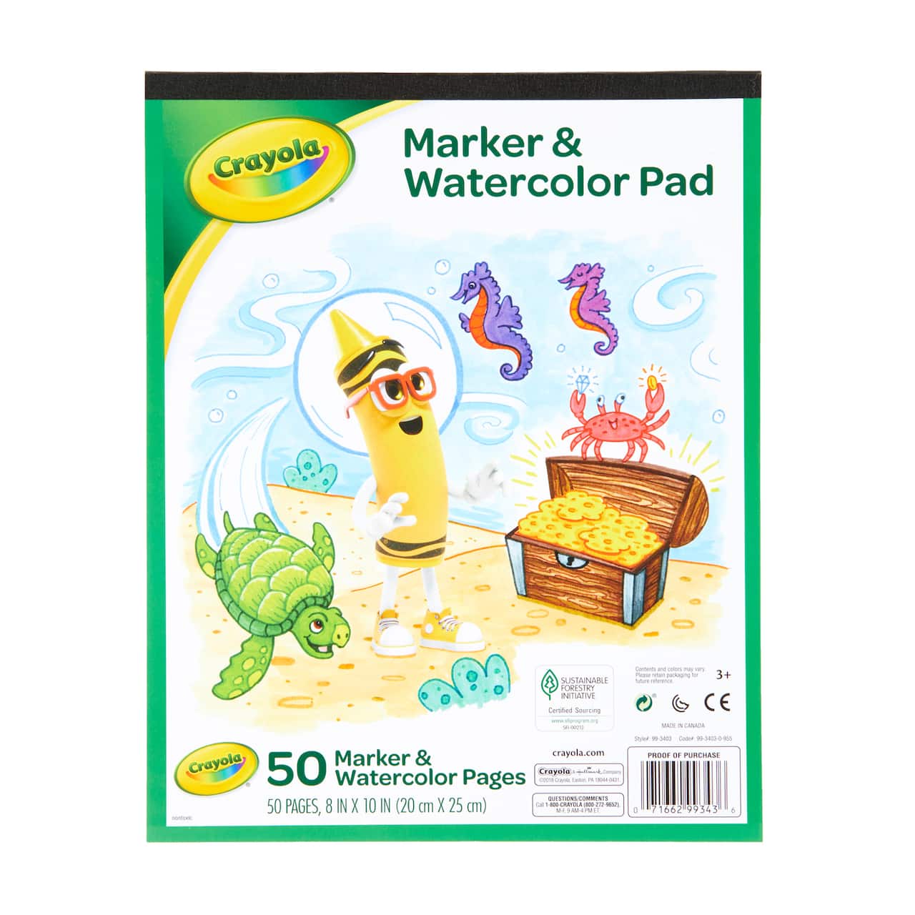 12 Pack: Crayola&#xAE; Marker &#x26; Watercolor Pad